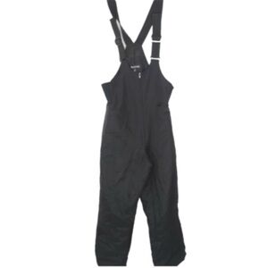 Women's Black Snow Bib Overalls